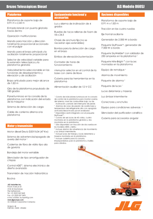Колесни телескопични подемници JLG 860SJ