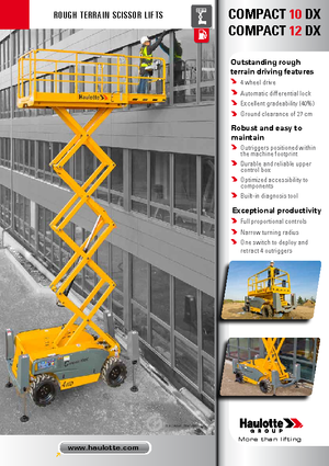 Колесни ножични автовишки Haulotte Compact 10 DX