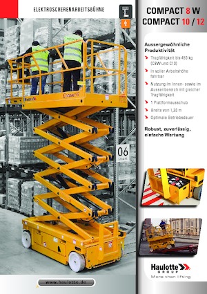 Колесни ножични автовишки Haulotte Compact 10