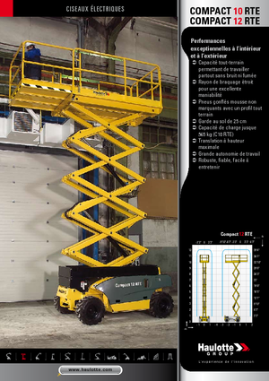 Колесни ножични автовишки Haulotte Compact 10 RTE