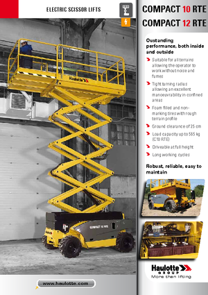 Колесни ножични автовишки Haulotte Compact 10 RTE