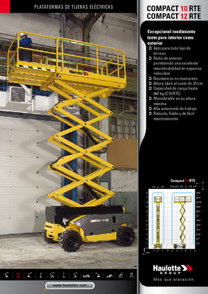 Колесни ножични автовишки Haulotte Compact 10 RTE