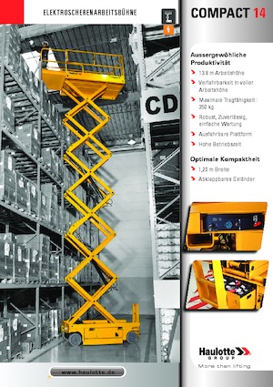 Колесни ножични автовишки Haulotte Compact 14