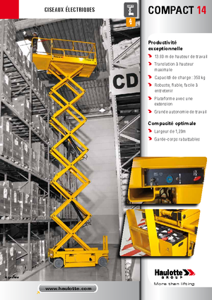 Колесни ножични автовишки Haulotte Compact 14