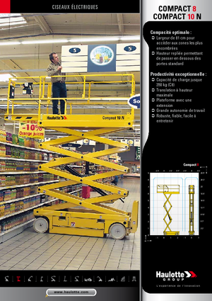 Колесни ножични автовишки Haulotte Compact 8N