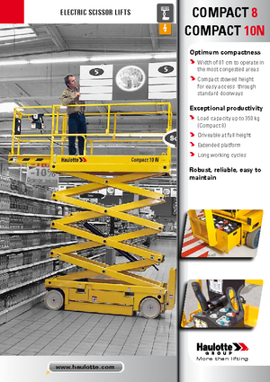 Колесни ножични автовишки Haulotte Compact 10N