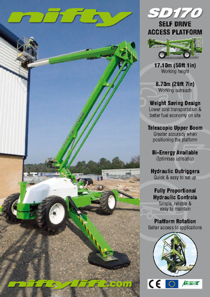 Колесни повдигачи с подвижна стрела Niftylift Constructor SD 170