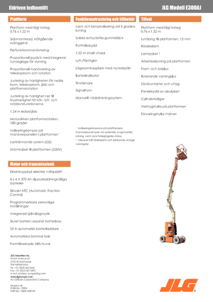 Колесни повдигачи с подвижна стрела JLG E300AJ