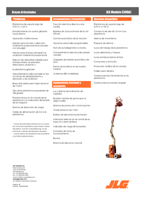 Колесни повдигачи с подвижна стрела JLG E300AJ