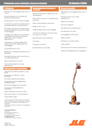 Колесни повдигачи с подвижна стрела JLG E300AJ