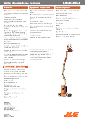 Колесни повдигачи с подвижна стрела JLG E300AJP