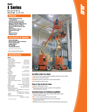 Колесни повдигачи с подвижна стрела JLG E400AJP