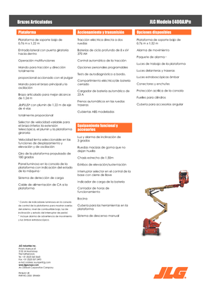 Колесни повдигачи с подвижна стрела JLG E400AJPN