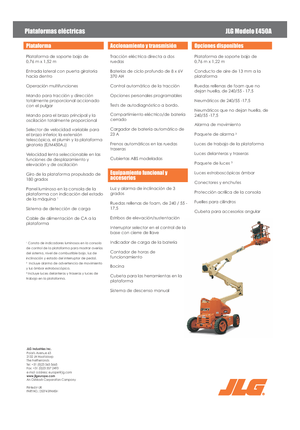Колесни повдигачи с подвижна стрела JLG E450A