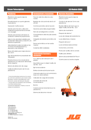 Колесни телескопични подемници JLG E600J