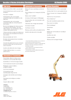 Колесни телескопични подемници JLG E600J