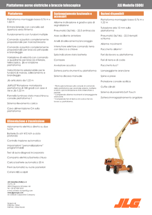 Колесни телескопични подемници JLG E600J