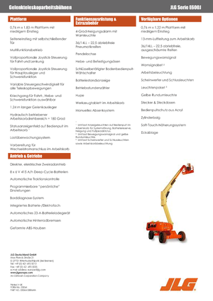 Колесни телескопични подемници JLG E600J