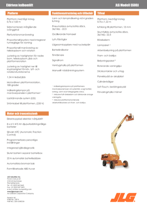 Колесни телескопични подемници JLG E600J