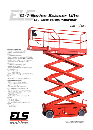 Колесни ножични автовишки ELS Lift EL 10 T