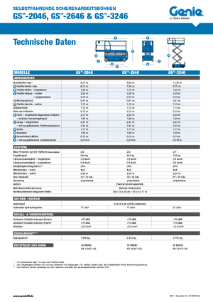 Колесни ножични автовишки Genie GS-3246