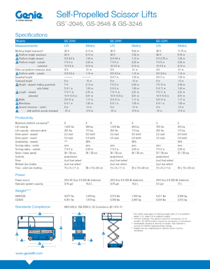 Колесни ножични автовишки Genie GS-3246