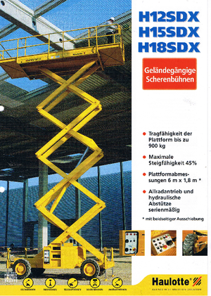 Колесни повдигачи с подвижна стрела Haulotte H 12 SDX