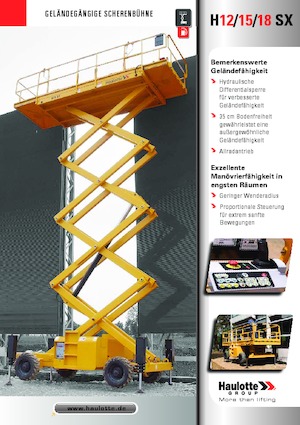 Колесни ножични автовишки Haulotte H18 SX