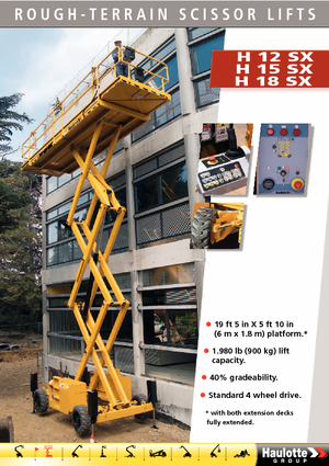 Колесни ножични автовишки Haulotte H18 SX