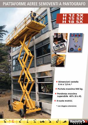 Колесни ножични автовишки Haulotte H18 SX
