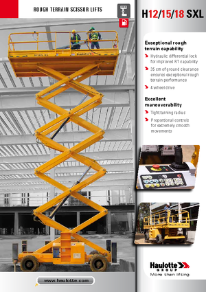 Колесни ножични автовишки Haulotte H18 SXL