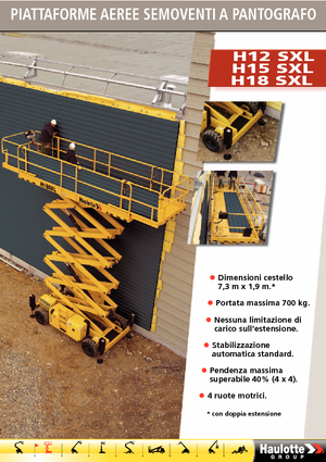 Колесни ножични автовишки Haulotte H18 SXL