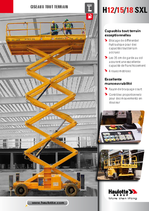 Колесни ножични автовишки Haulotte H18 SXL