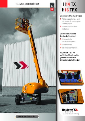 Колесни телескопични подемници Haulotte H16 TPX