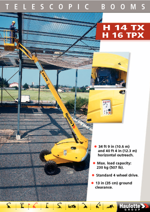 Колесни телескопични подемници Haulotte H16 TPX