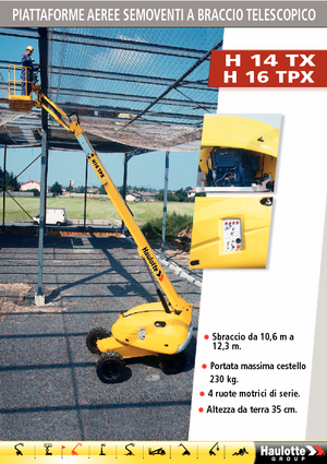 Колесни телескопични подемници Haulotte H16 TPX