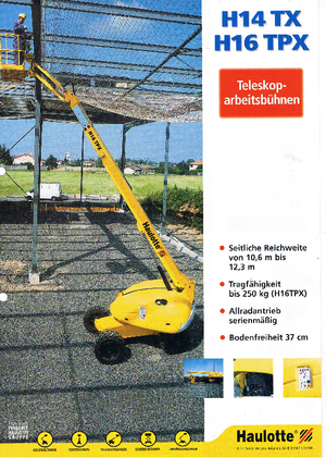 Колесни телескопични подемници Haulotte H 16 TPX