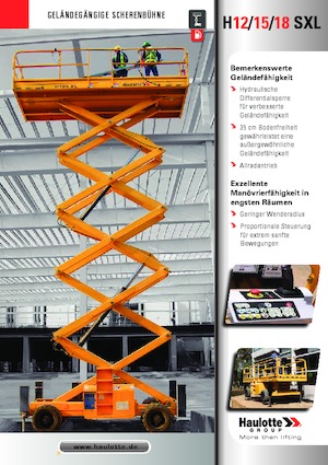 Колесни ножични автовишки Haulotte H18 SXL