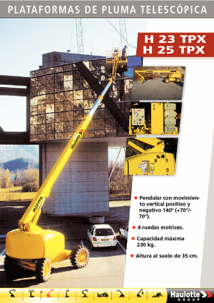 Колесни телескопични подемници Haulotte H 23 TPX