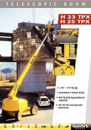 Колесни телескопични подемници Haulotte H 23 TPX