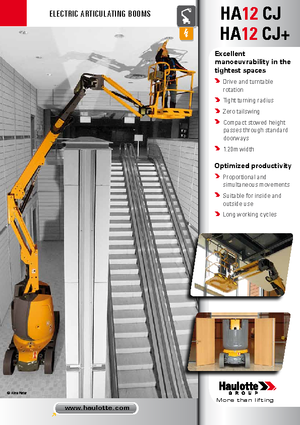 Колесни повдигачи с подвижна стрела Haulotte HA12 CJ