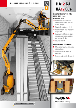 Колесни повдигачи с подвижна стрела Haulotte HA12 CJ