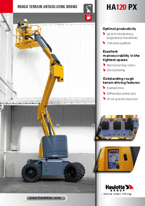 Колесни повдигачи с подвижна стрела Haulotte HA120 PX