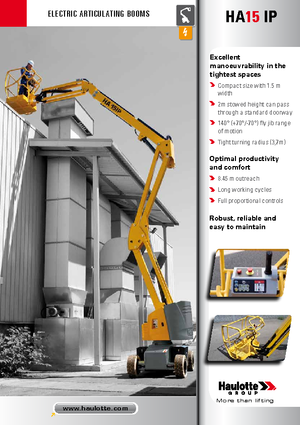 Колесни повдигачи с подвижна стрела Haulotte HA15 IP
