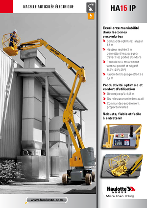 Колесни повдигачи с подвижна стрела Haulotte HA15 IP