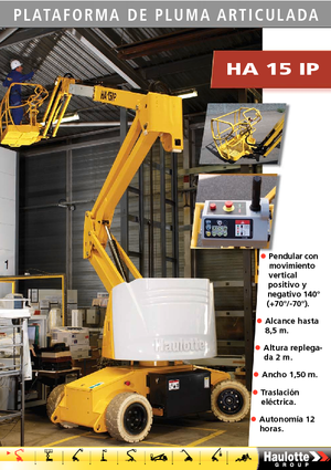 Колесни повдигачи с подвижна стрела Haulotte HA15 IP