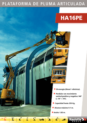 Колесни повдигачи с подвижна стрела Haulotte HA 16 PE