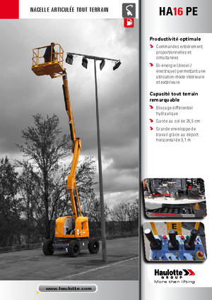 Колесни повдигачи с подвижна стрела Haulotte HA 16 PE
