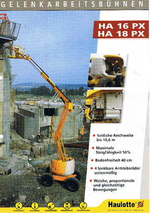 Колесни повдигачи с подвижна стрела Haulotte HA 16 PX