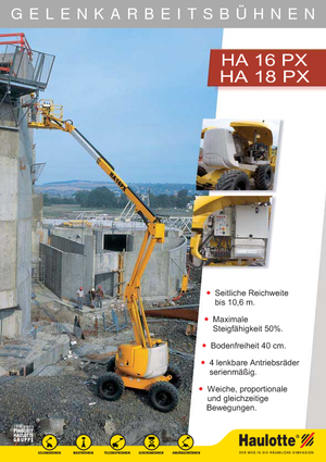 Колесни повдигачи с подвижна стрела Haulotte HA 16 PX